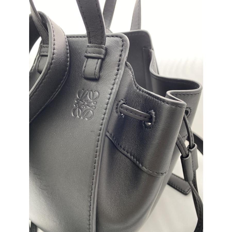 【美品】ロエベ　ハンモックスモール　2wayレザー ショルダーバッグ ブラック LOEWE（ロエベ） ハンモックスモール ブラック ショルダーバッグ 中古