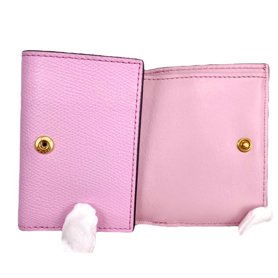 FENDI フェンディ 8M0395 A18B カーフ 三つ折り財布 コンパクト