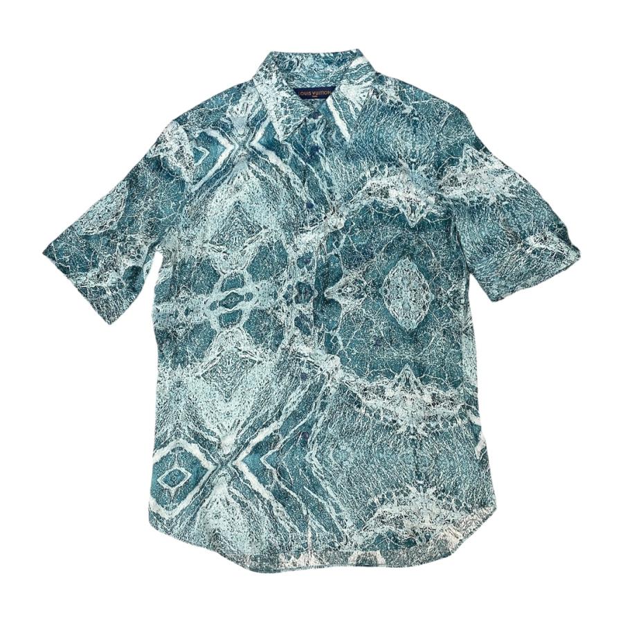 LOUIS VUITTON / 半袖シャツ/M/レーヨン/RM212 FS1 HLS72W LOUIS VUITTON（ルイ・ヴィトン） ソルトプリント マーブル シャツ
