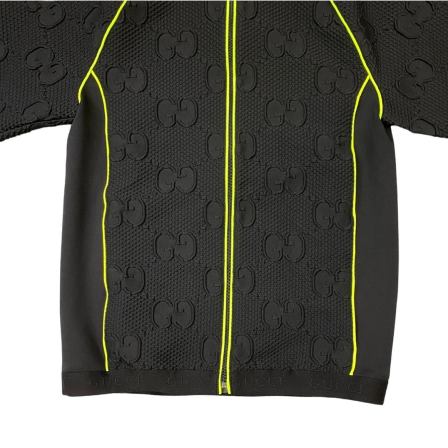 GUCCI ジャージ Jumbo GG zip jacket with Web in grey and dark grey | GUCCI® US