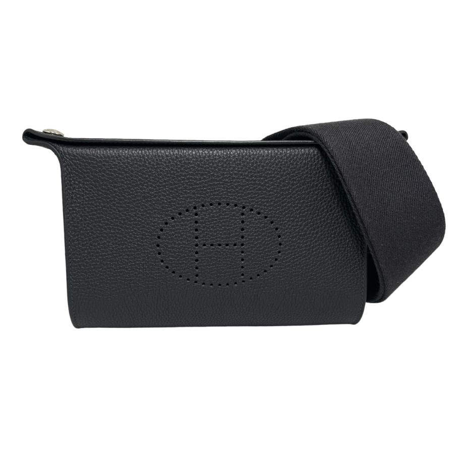 HERMES ヴィドポッシュ　トゴ　ノワール　シルバー金具　B刻印 HERMES ヴィドポッシュ トゴ ノワール シルバー金具 B刻印