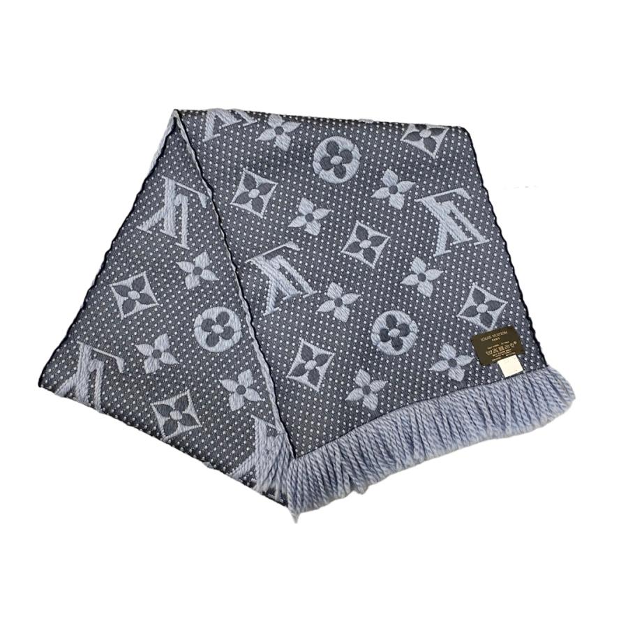 LOUIS VUITTON ダミエマフラー グレー系 LOUIS VUITTON ダミエマフラー グレー系