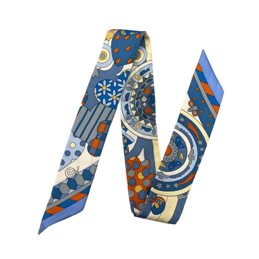 新品未使用☆HERMES☆ツイリー☆森のささやき☆ブルージーン