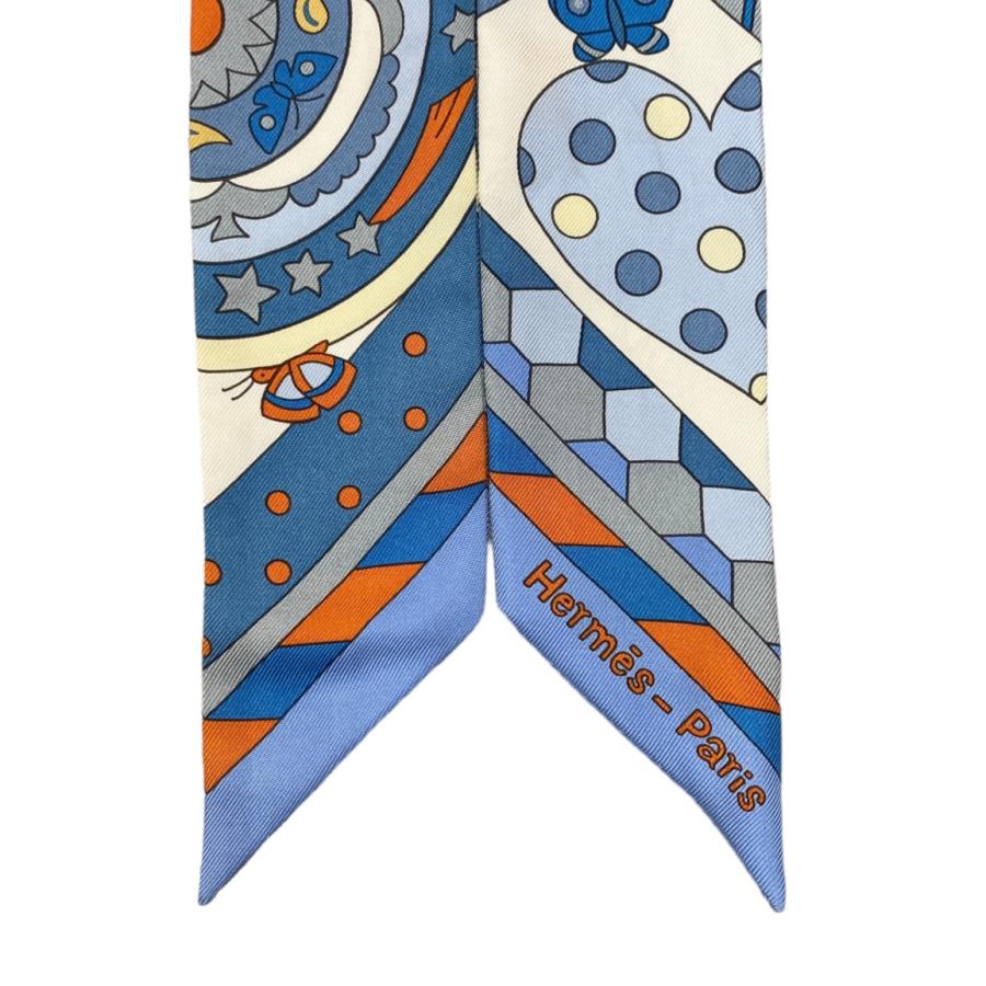 新品未使用☆HERMES☆ツイリー☆森のささやき☆ブルージーン