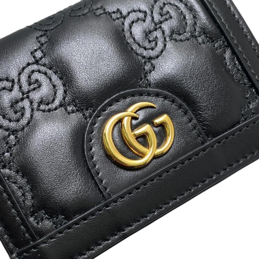 GUCCI（グッチ） 2つ折り財布 GGマトラッセ カードケース ウォレット