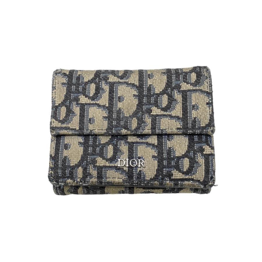 Christian Dior クリスチャンディオール 3つ折り財布 オブリーク