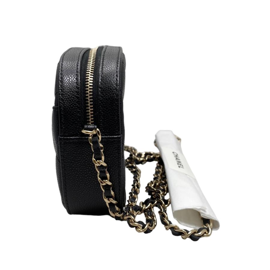 CHANEL マトラッセゴールドk18sizeＳ ブラックH0680 CHANEL シャネル ショルダーバッグ マトラッセ 25 Wフラップ 黒