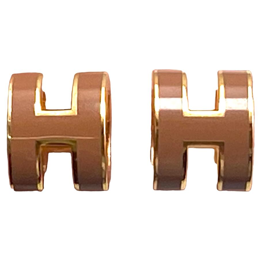 HERMES エルメス ポップアッシュ ミニポップH ピアス ゴールド HERMES エルメス ポップアッシュ ミニポップH ピアス ゴールド