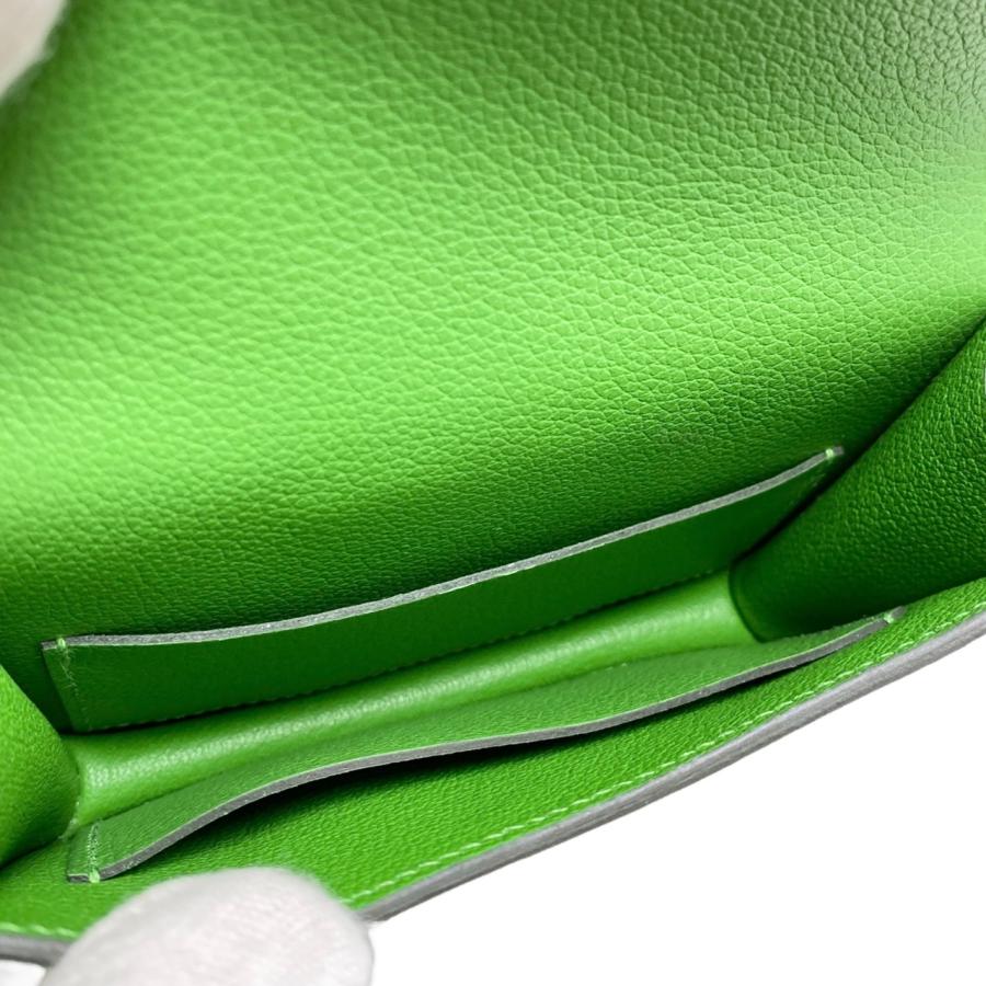 エルメス HERMES 二つ折り財布 コンスタンス スリム ウォレット ヴォーエプソン エタン ゴールド金具 新品 未使用  K刻印（2025年製） 【箱】【中古】 コンスタンス スリム エトゥープ 二つ折り財布 ヴォーエプソン グレー