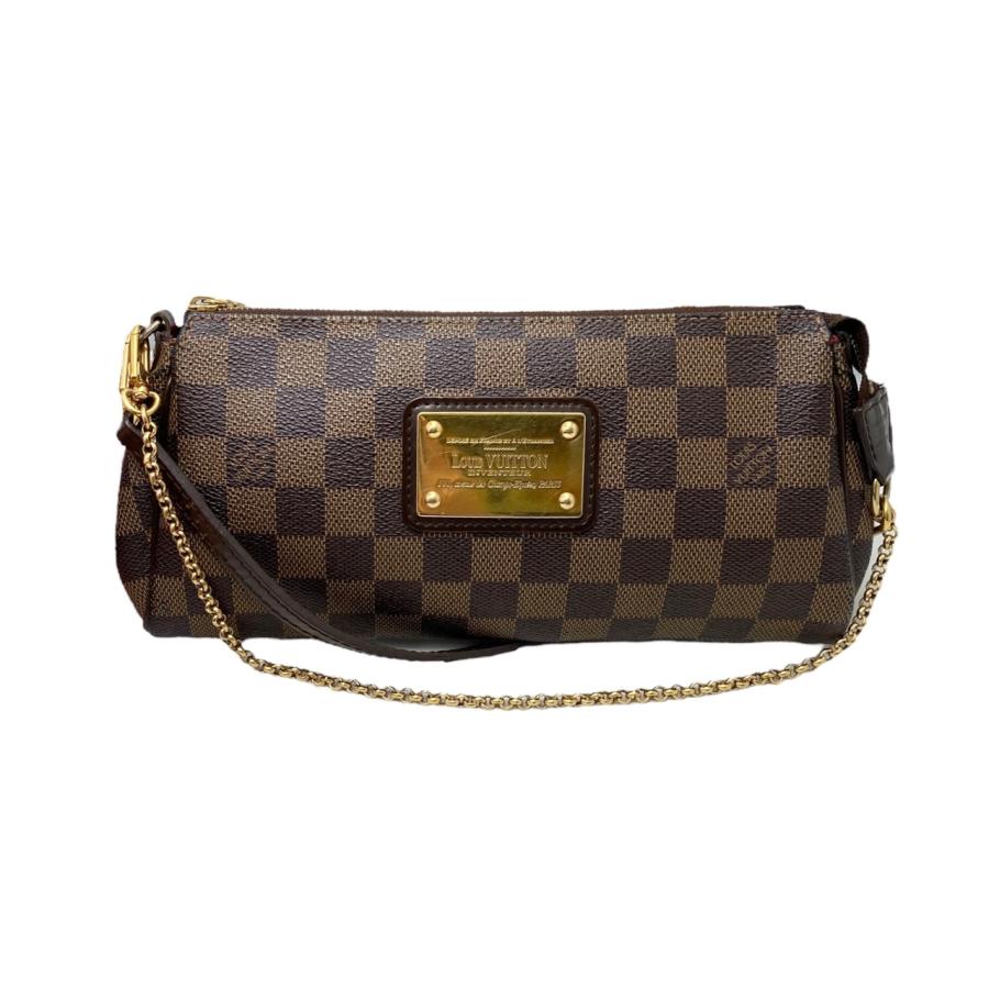 美品 ルイヴィトン ダミエ エベヌ エヴァ チェーンバッグ ショルダーバッグ LOUIS VUITTON ルイヴィトン チェーンハンドバッグ ショルダー