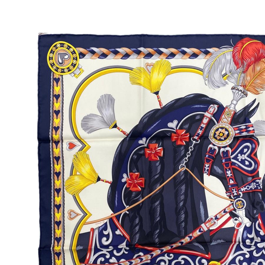 HERMES エルメス シルクスカーフ アルネ・ドゥ・クール 004090S HERMES エルメス シルクスカーフ アルネ・ドゥ・クール 004090S