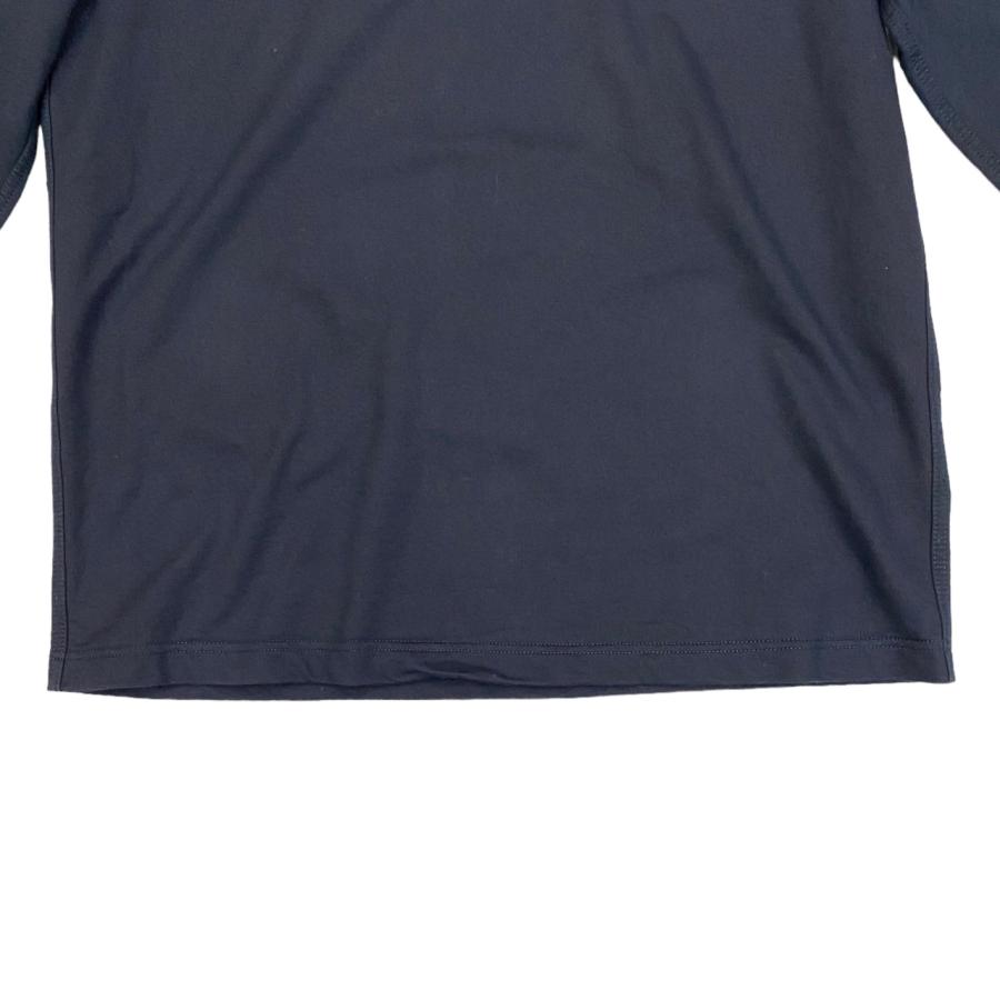 HERMES エルメス 長袖Tシャツ Hロゴ ステッチ クールネック Mサイズ 