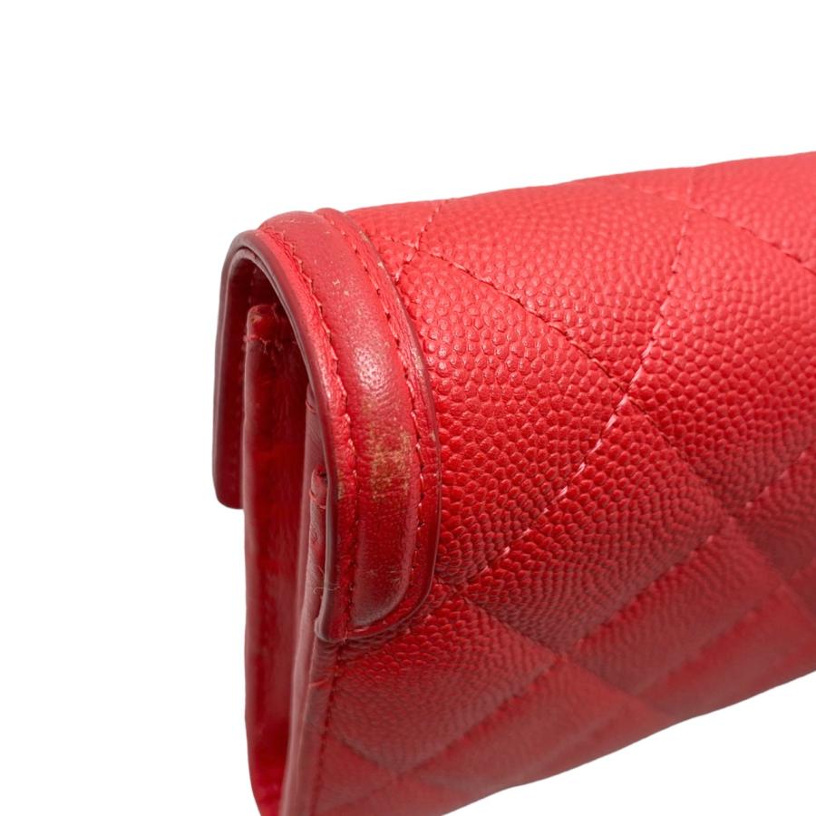 CHANEL シャネル 2つ折り長財布 CCフィグリー マトラッセ