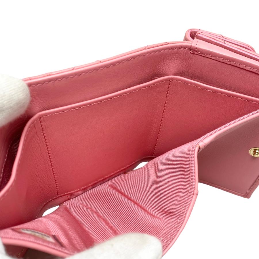 CHANEL シャネル 3つ折り財布 スモールフラップウォレット