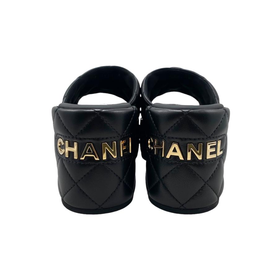 CHANEL シャネル 厚底サンダル マトラッセ ココマーク 37サイズ CHANEL シャネル 厚底サンダル マトラッセ ココマーク 37サイズ