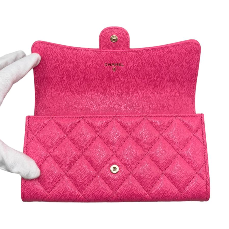 パステルカラーがおしゃれ【CHANEL】フラップウォレット 長財布 パステルカラー CHANEL(シャネル) 財布・小物(レディース