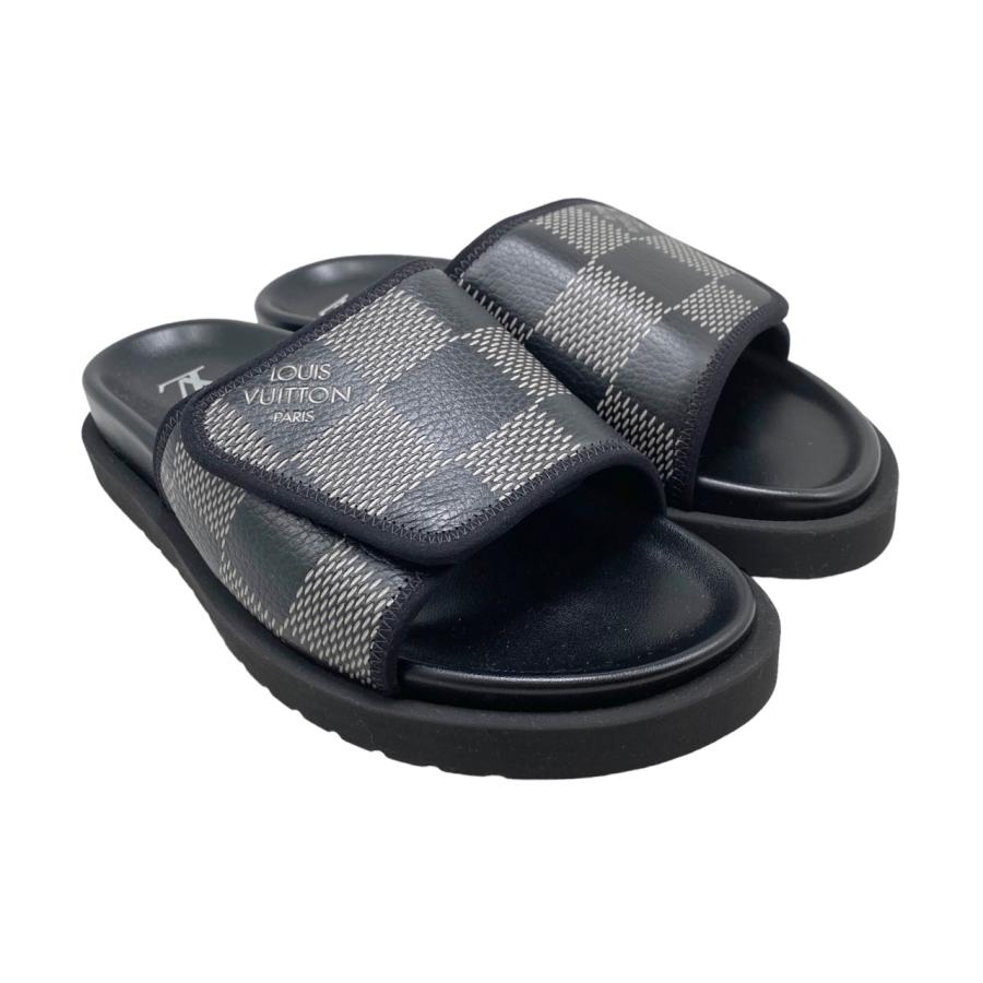 ルイヴィトン サンダルモノグラム エクリプス サイズ8 ブラック ノワール