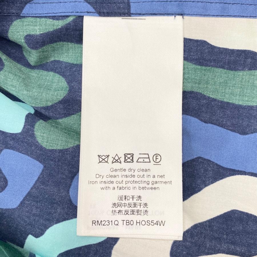 極美品 ルイヴィトン 長袖シャツ 刺繍 バタフライ ロゴ ブラック 黒 総柄 L LOUIS VUITTON ルイヴィトン 長袖シャツ グラフィック ロゴ総柄 RM231Q