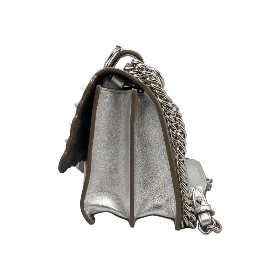 Fendi ショルダーバッグ グレー キャナイ FENDI（フェンディ） チェーンショルダーバッグ キャナイ 8M0381 OZ8