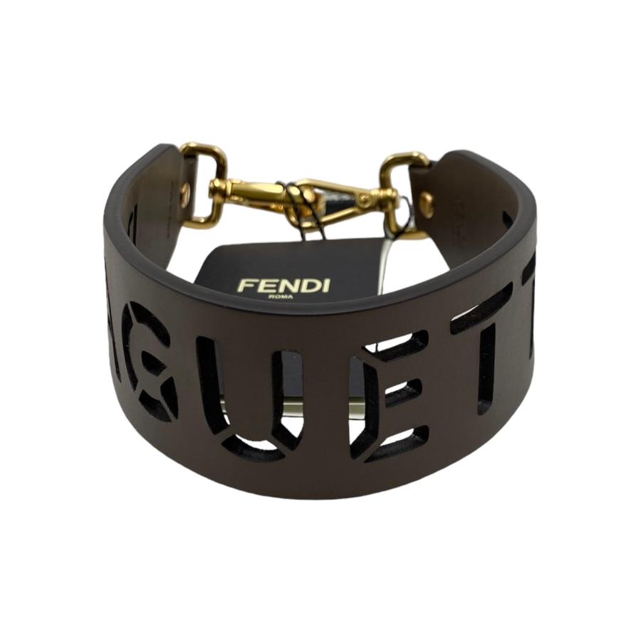 FENDI フェンディ　ストラップユー　ストラップユーミニ　バッグ 23FW【FENDI】ストラップ ユー ミニ シルバーレザー FFモチーフ