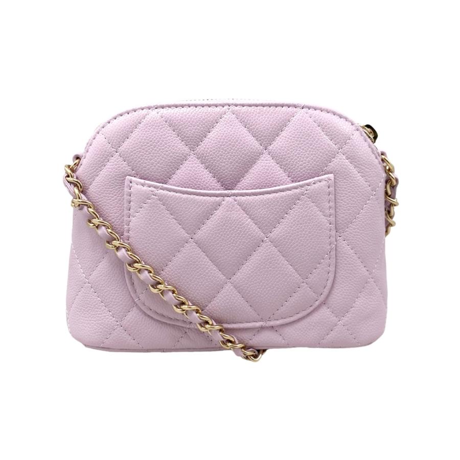 CHANEL シャネル　ハート　バッグ　チェーンウォレット　ミニバッグ　パープル CHANEL - CHANEL シャネル ハート バッグ チェーンウォレット ミニ