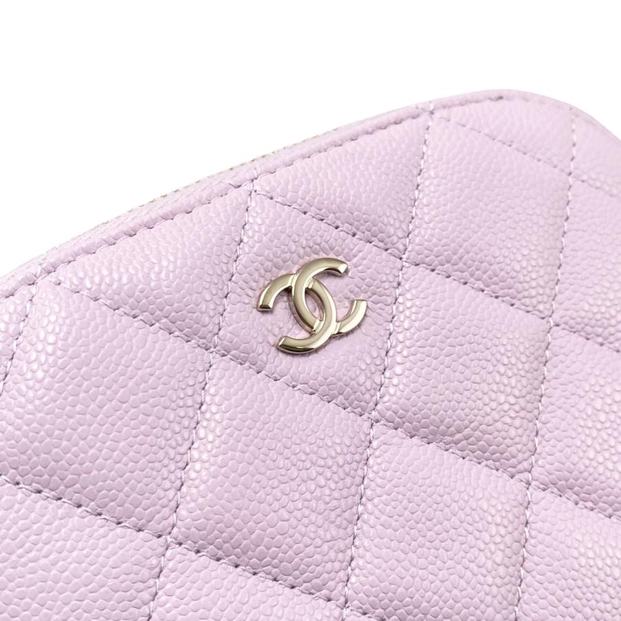 シャネル CHANEL チェーンクラッチ ココマーク AP4000 ショルダーバッグ キャビアスキン パープル ゴールド金具 レディース【中古】【Aランク】 シャネル CHANEL チェーンクラッチ ココマーク AP4000 ショルダー