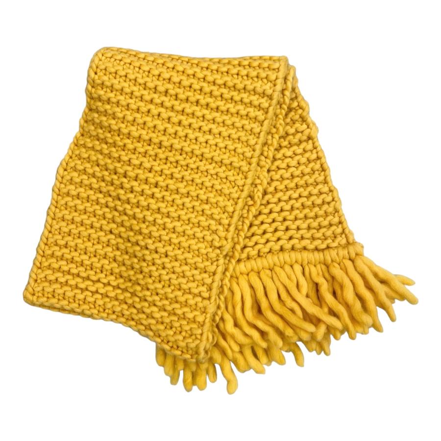FENDI ロゴマフラー イエロー