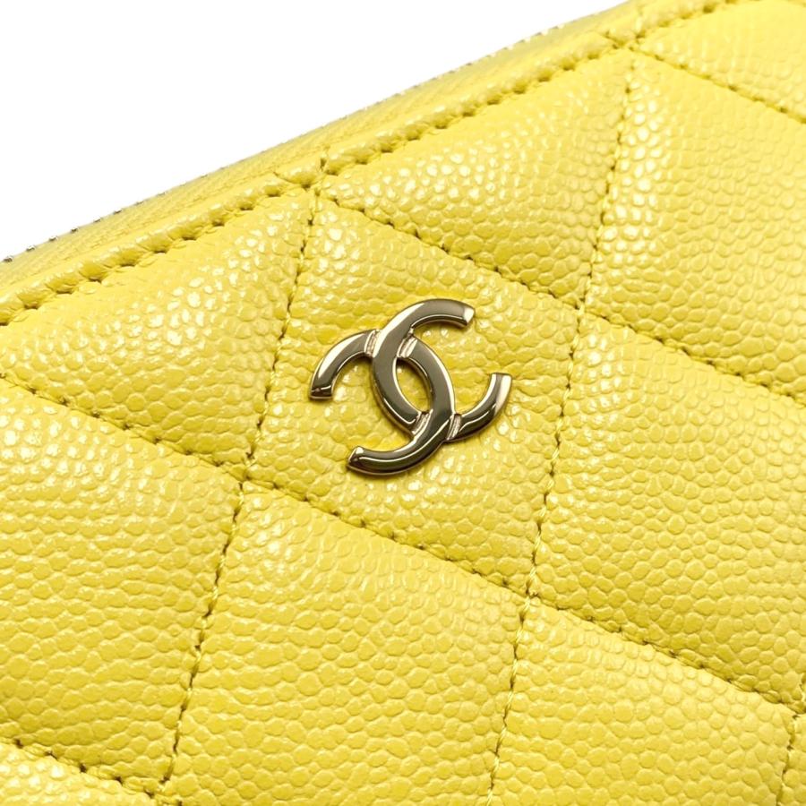 CHANEL イエロー ケース マトラッセ ココマーク CHANEL（シャネル） 財布 マトラッセ レディース ブランド コイン