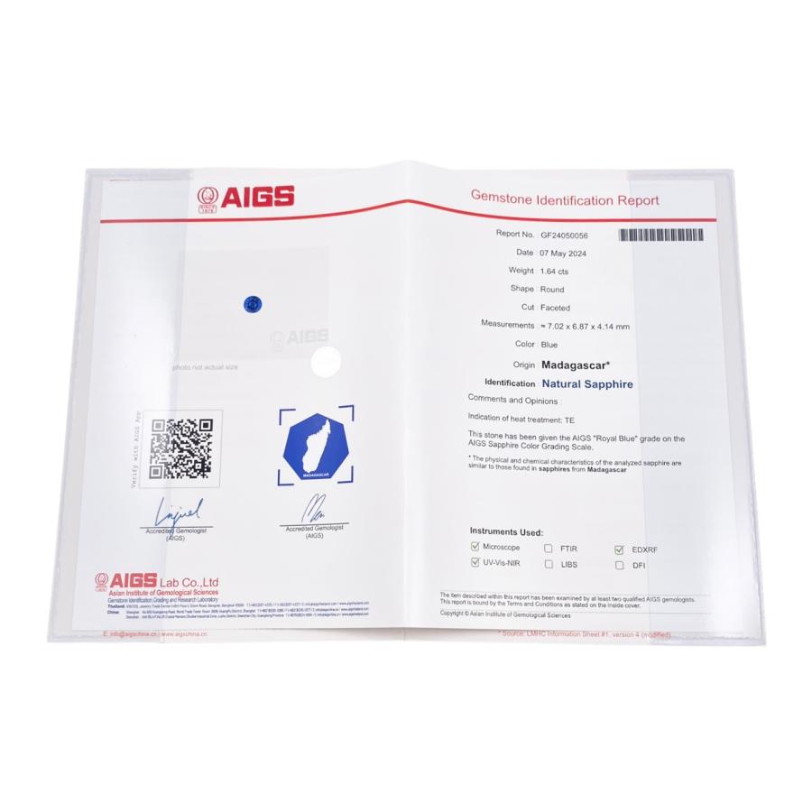 ジュエリー リング 指輪 天然サファイア メレダイヤ ラウンド