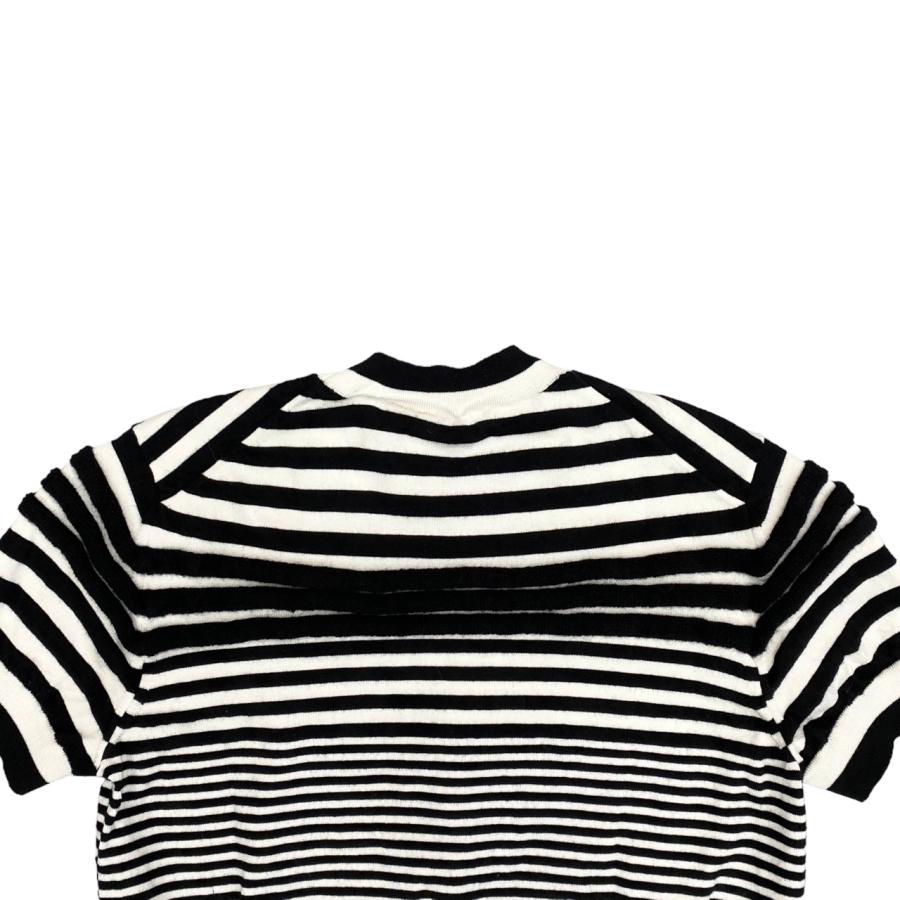 LOUIS VUITTON / 半袖カットソー/S/ウール/WHT/ボーダー/rw232w 167 fps01 LOUIS VUITTON（ルイ・ヴィトン） 半袖シャツ ミックスドストライプ