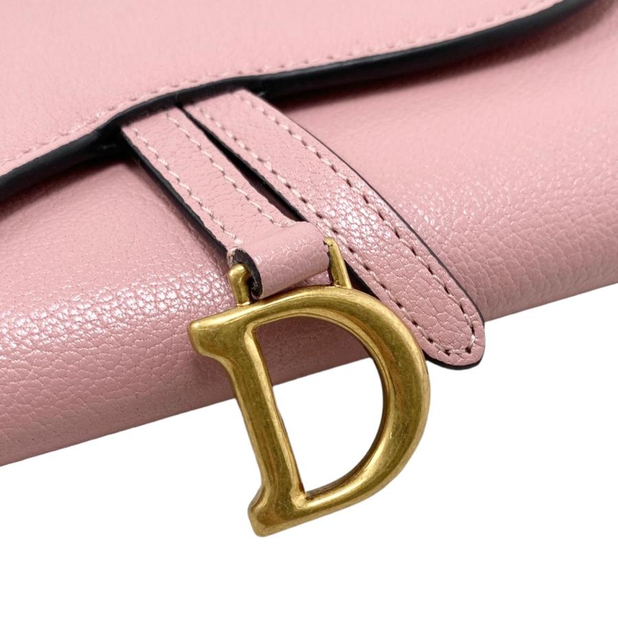 Christian Dior クリスチャンディオール 3つ折り長財布 サドル