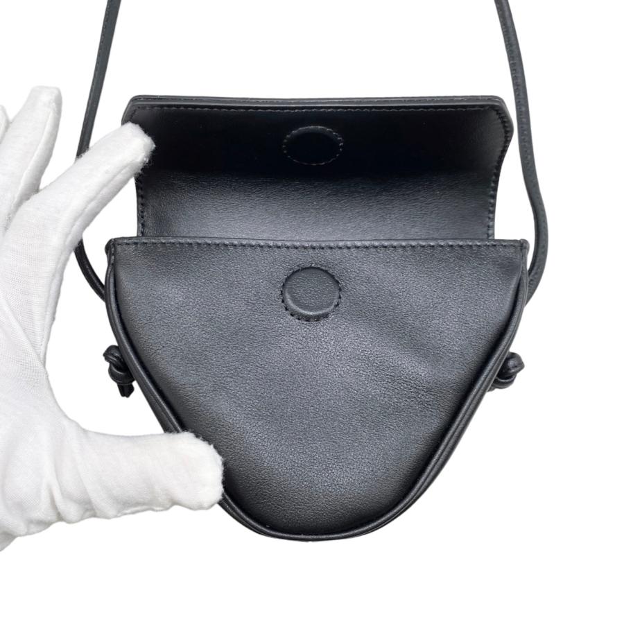 セリーヌ トライアングルバッグ ショルダーバッグ■12og1137466 CELINE（セリーヌ） ロゴ トライアングル ショルダーバッグ レザー