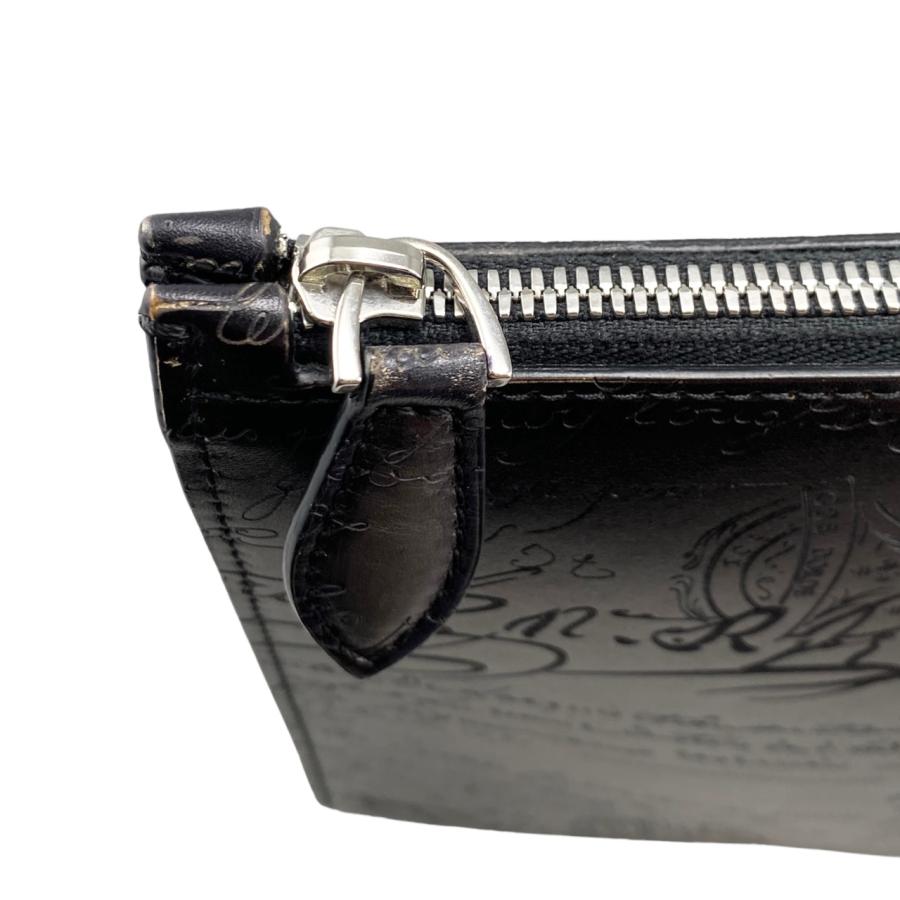 新品 ベルルッティ タリ ストラップ ネログリジオ Berluti ベルルッティ クラッチバッグ ニノ TGM スクリット