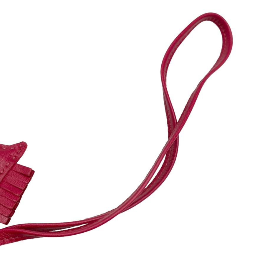 HERMES エルメス バッグチャーム ロデオ PM D刻印 ローズ