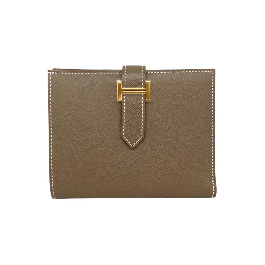 76 HERMES べアンコンパクト　二つ折り財布　H刻印 76 HERMES べアンコンパクト 二つ折り財布 H刻印 エルメス Hセリエ 2