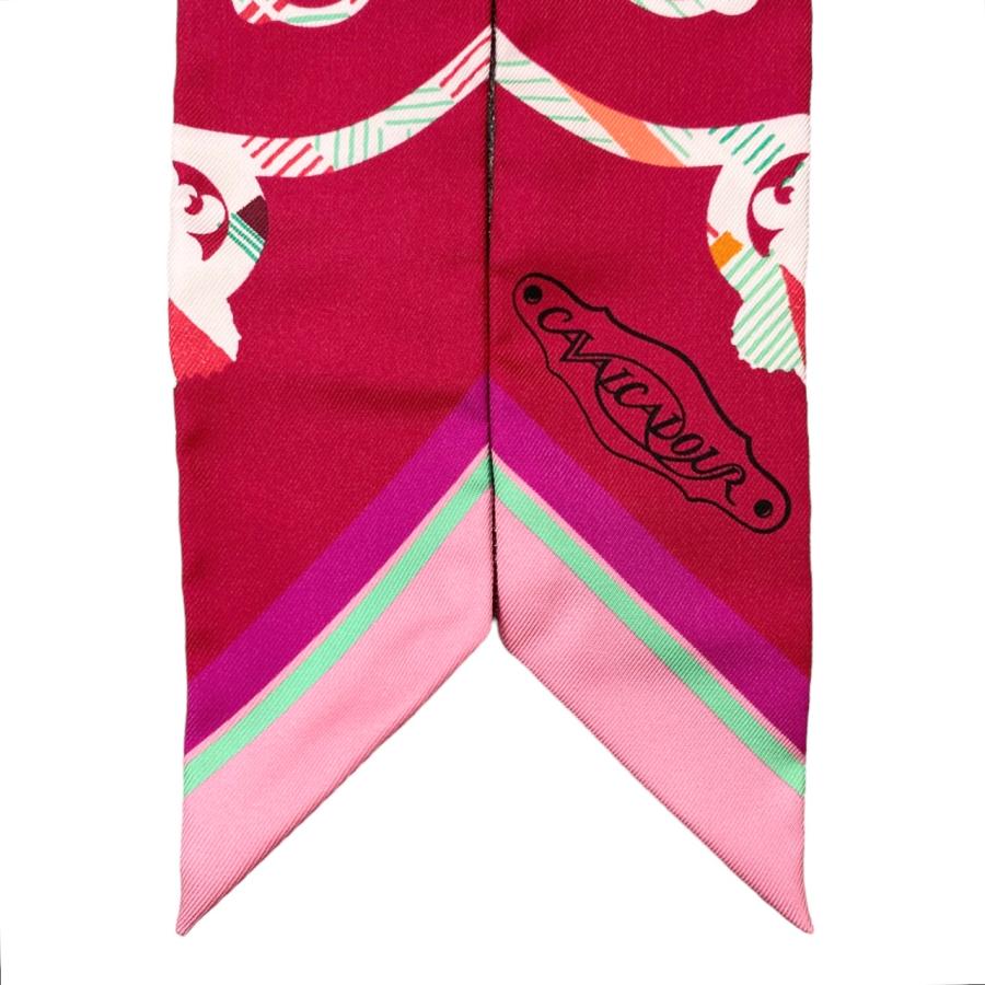 エルメス　ツイリー　羅針盤のバラ　シルク エルメス ツイリー Hermes en Rosace ハーネスの薔薇窓 シルク100