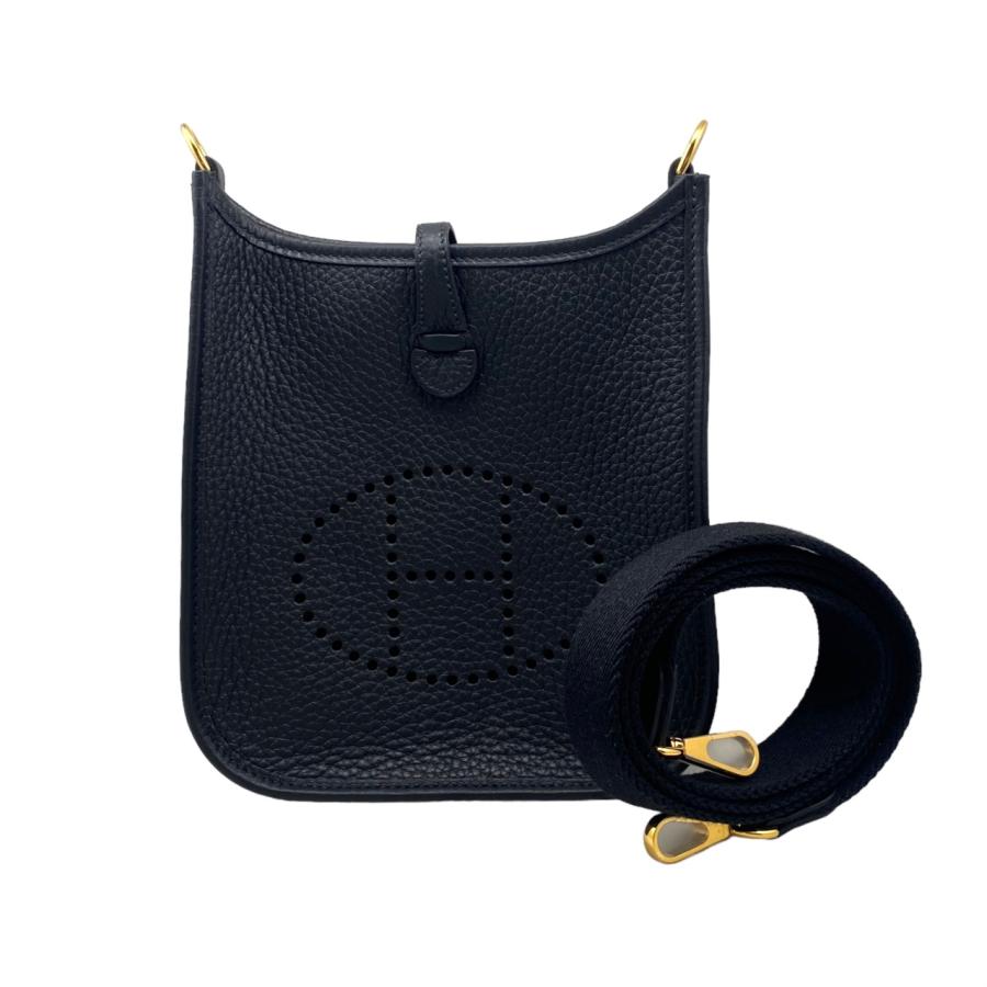 りこ☆エブリンTPMトリヨン黒ブラックノワールW刻印 HERMES（エルメス） ショルダーバッグ エヴリンTPM W刻印 トリヨン