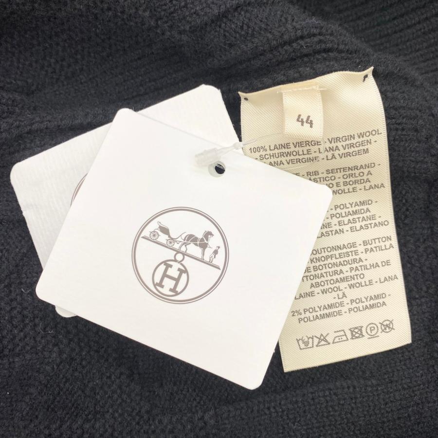 HERMES エルメス ニット カーディガン 4E2706D3 44サイズ Hロゴ