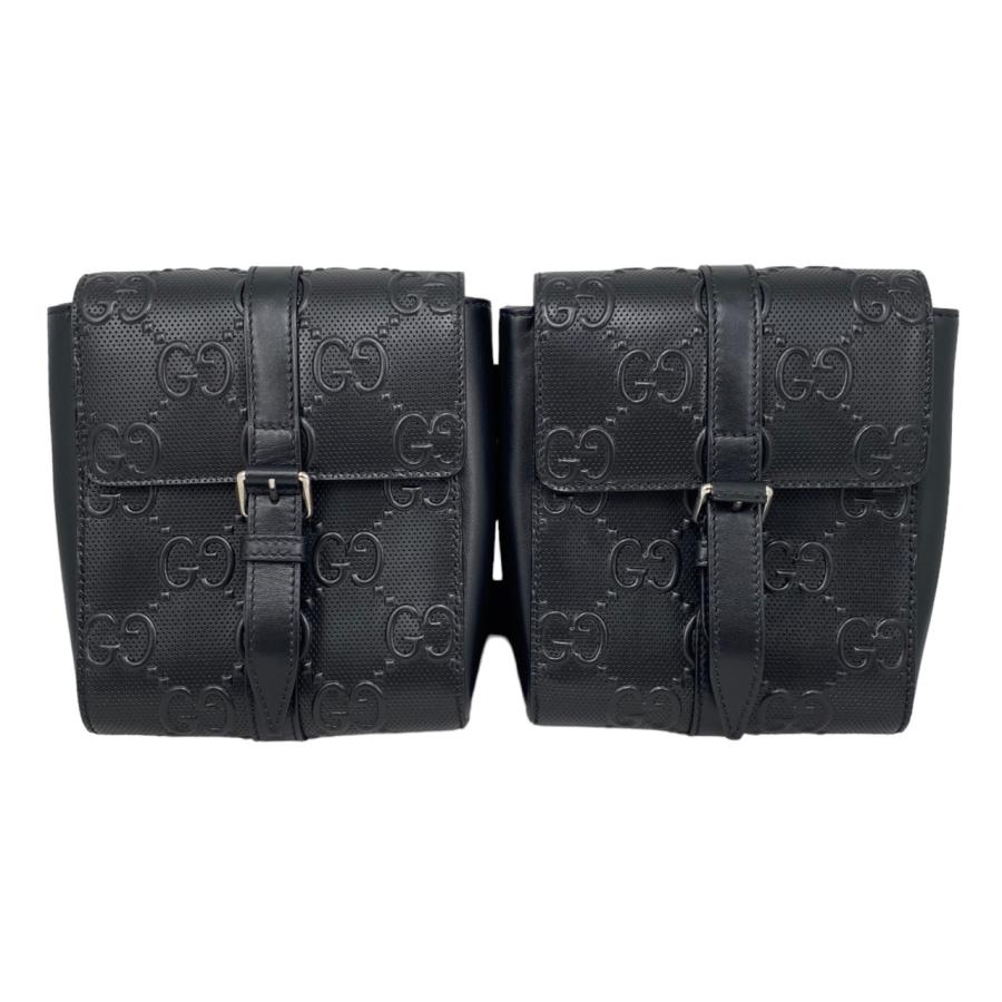 GUCCI（グッチ） ボディバッグ GGエンボス ウエストバッグ 631339 ロゴ