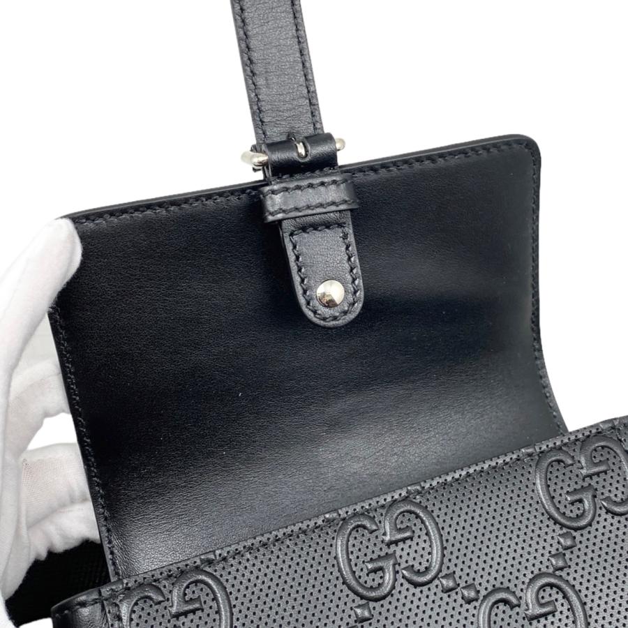 GUCCI グッチ ボディバッグ GGエンボス ウエストバッグ 631339