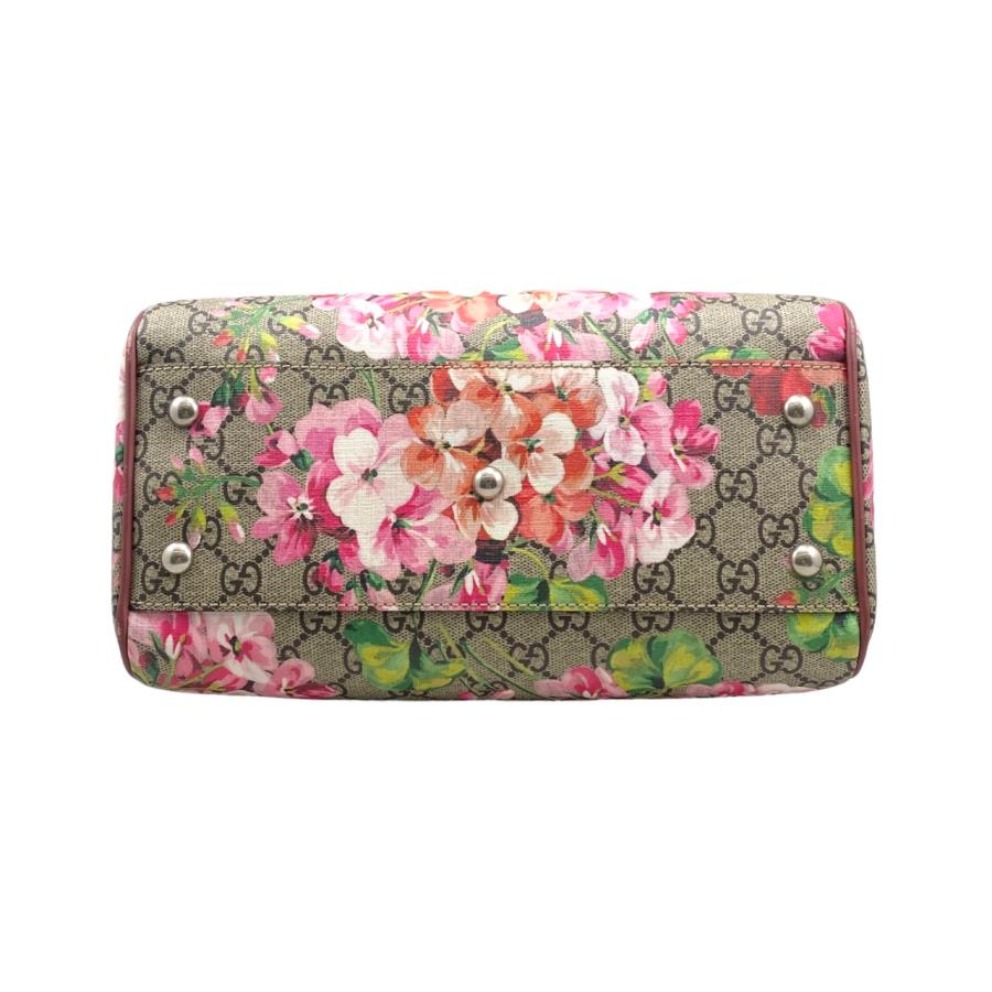 GUCCI ピンクフラワー ボストンバッグ