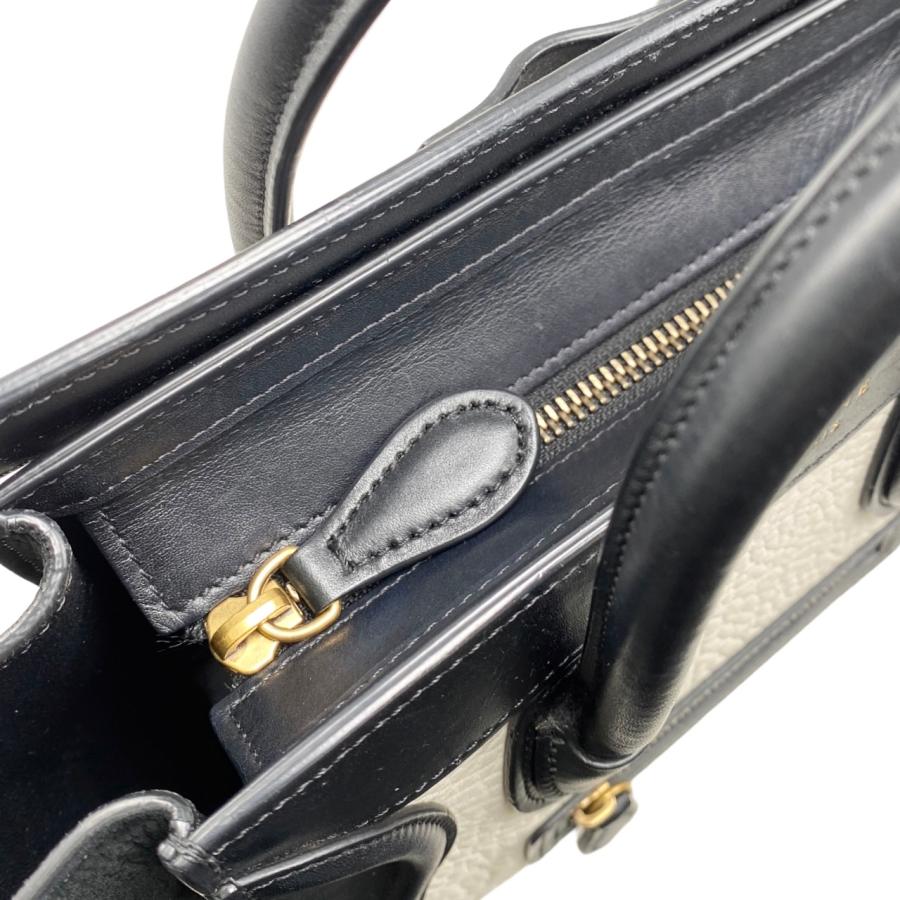 CELINE セリーヌ ハンドバッグ ショルダーバッグ ラゲージ ナノ レザー 