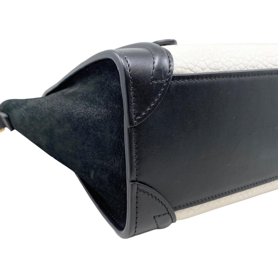 CELINE セリーヌ ハンドバッグ ショルダーバッグ ラゲージ ナノ レザー 