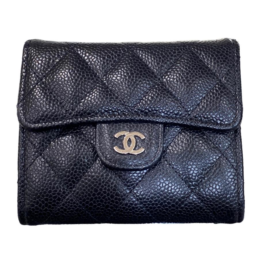 CHANEL シャネル 財布 クラシックスモールフラップウォレット 三つ折り