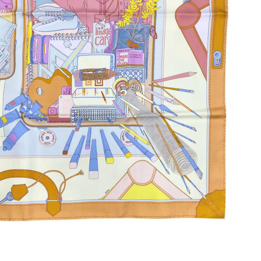 HERMES エルメス  星座 ホロスコープ シルク ニット 美品 HERMES エルメス シルク ブラウス シャツ 占星術 星座 40