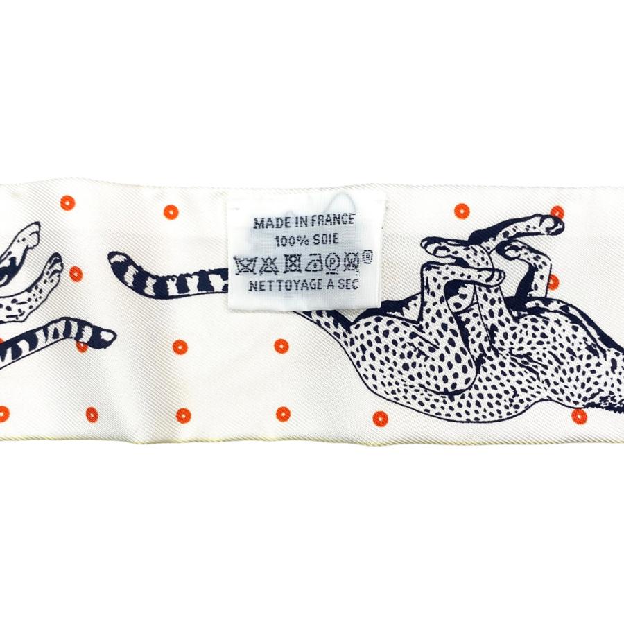 HERMES エルメス シルクスカーフ ツイリー チーター・バンダナ HERMES エルメス シルクスカーフ ツイリー チーター・バンダナ