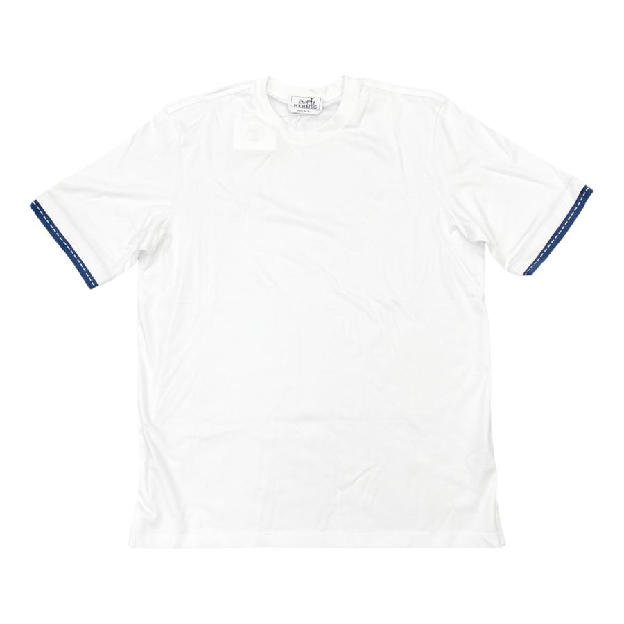 HERMES 半袖トップス HERMES エルメス 半袖Tシャツ ミニパッチ メタルリー・オ・カレ