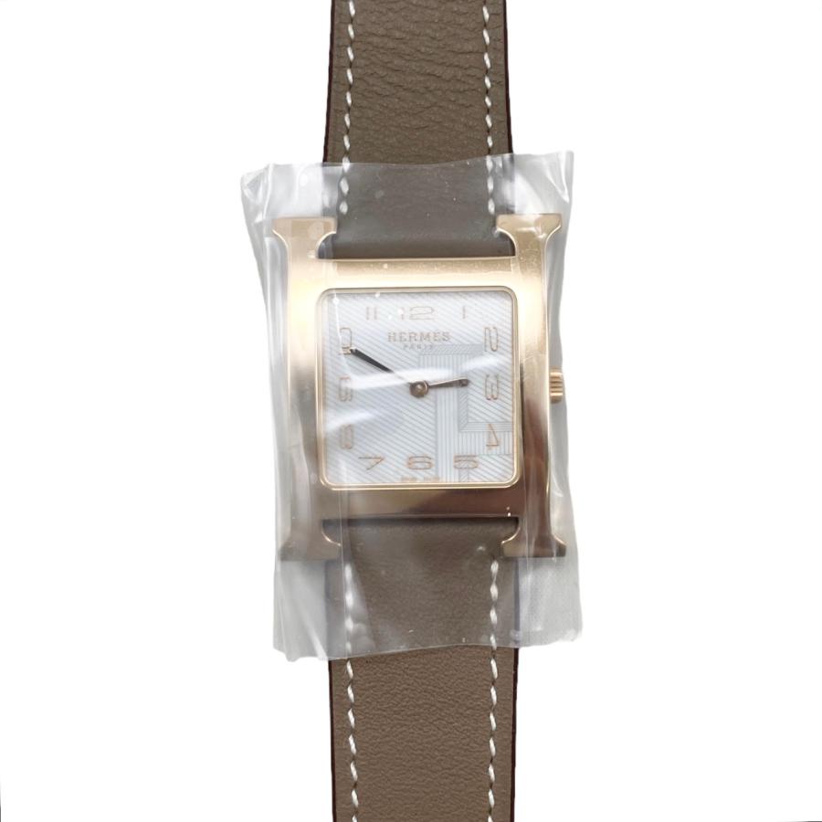 【正規品】【美品】HERMES エルメス Hウォッチ エトゥープ HERMES 【超美品】エルメス Hウォッチ PM ドゥブルトゥール