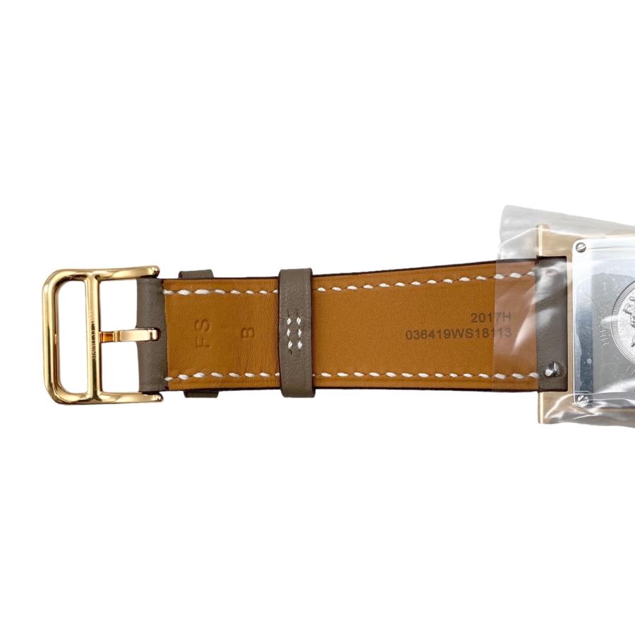 【正規品】【美品】HERMES エルメス Hウォッチ エトゥープ HERMES 【超美品】エルメス Hウォッチ PM ドゥブルトゥール