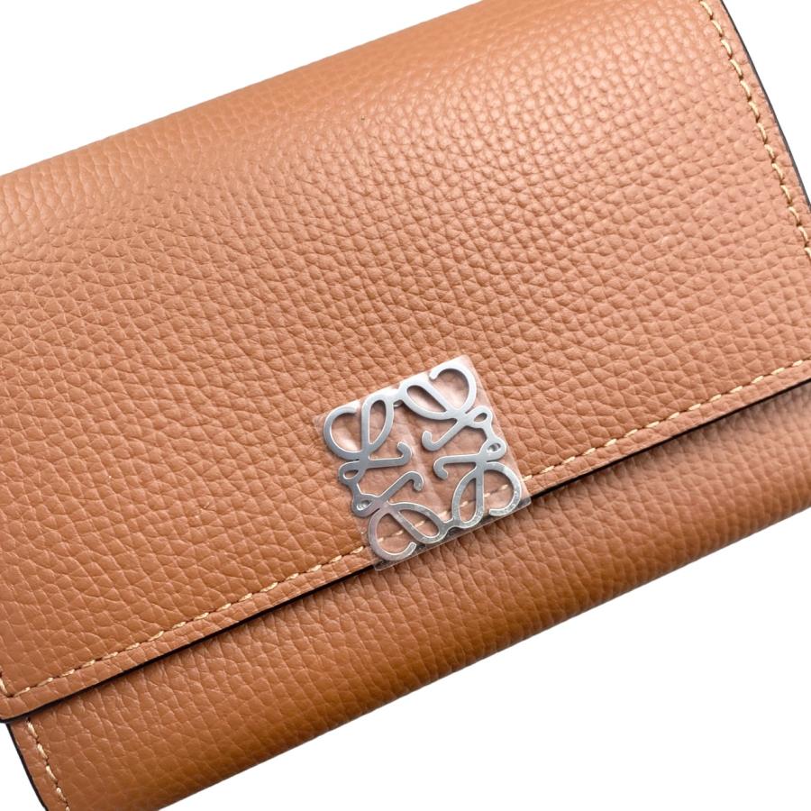 LOEWE（ロエベ） 3つ折り財布 アナグラム バーティカル ウォレット